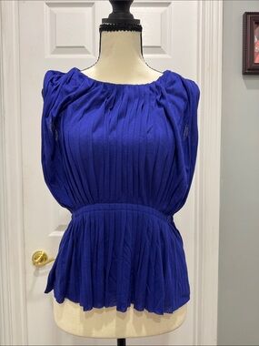 J.Crew Pleated Peplum Blouse